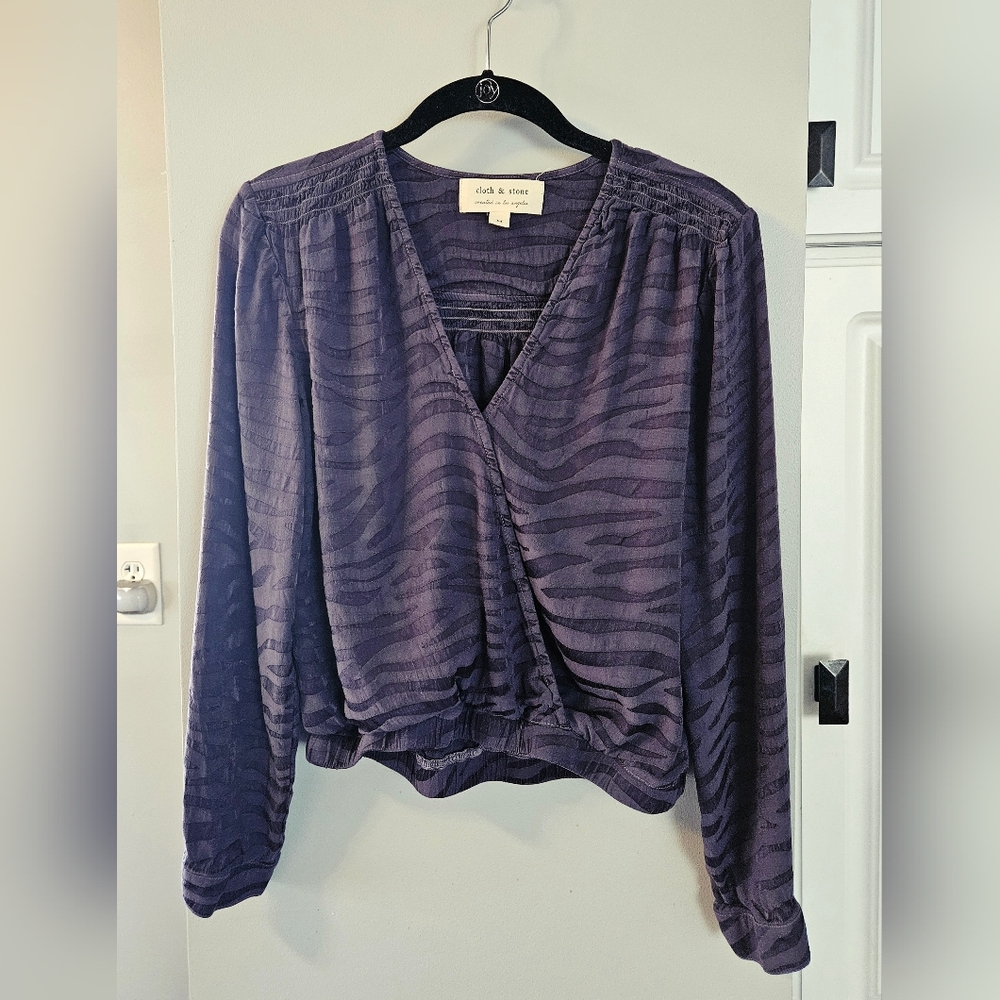 Silky Cloth & Stone Blouse